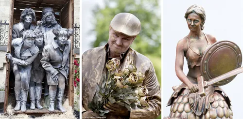 combi living statues