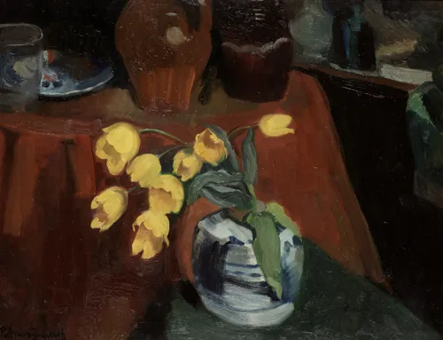gele tulpen piet van wijngaerdt ca 1920 21