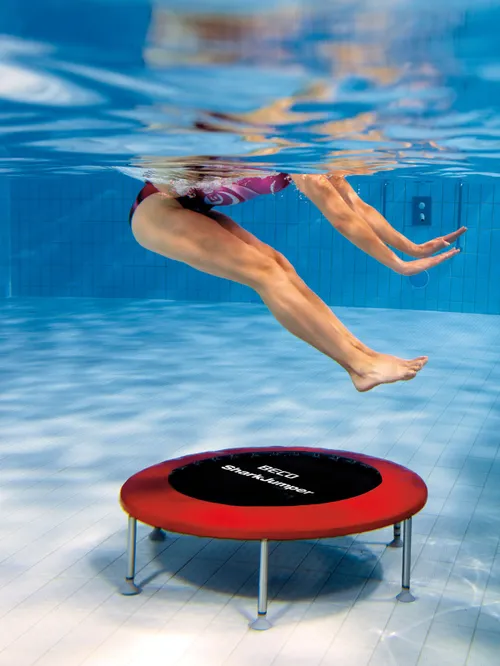 nieuwe aquafitness activiteit tijdens de open aquafitnessdag