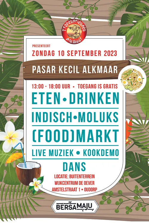 pasar kecil alkmaar 2023 poster a3