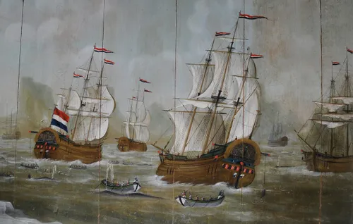 pb historisch cafe foto 2 vier bootschepen