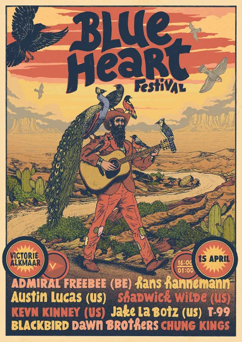 poster blue heart festival