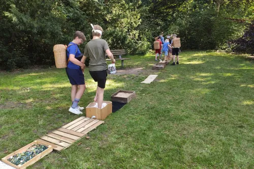 Blinde Blote Voeten Pad