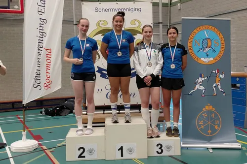 Podium Dames Junioren Floret