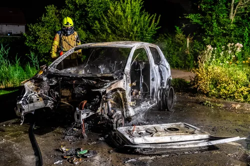 Zelfs het motorblok was al verdwenen. (Foto: Jurgen Versteeg)