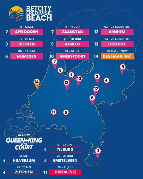 kalender eredivisie beach 2024