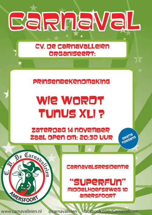 poster prinsenbekendmaking 2015