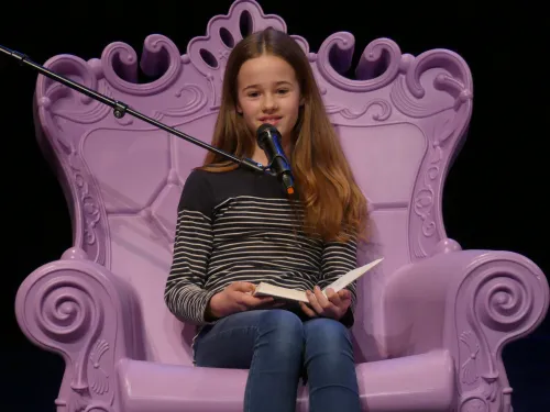 voorleeskampioen regio eemland veerle van der burg