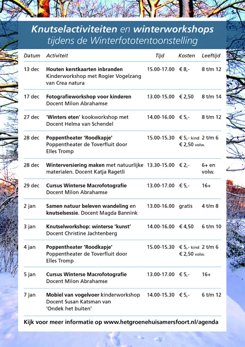 wintertentoorstelling flyer a5 achterzijde