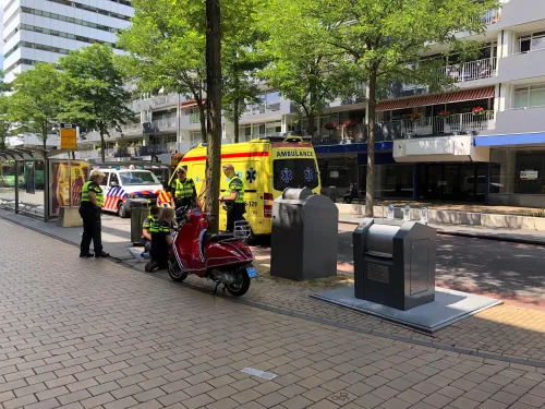 ongeluk scooter voetganger hofstraat