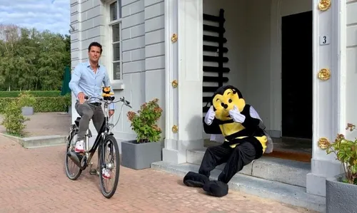 tendensdirecteur joost bekers op de fiets