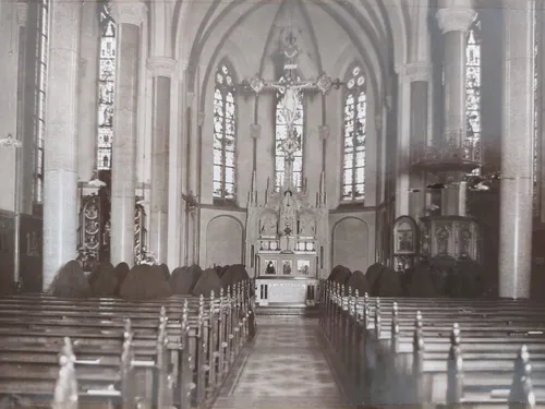 wisselingvan de wachtduitse zusters in de kapel van het st elisabeths gasthuis circa 1928 collectie franciscanessen van munster scaled 1 1