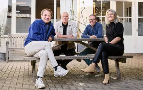 FDFA bestuur, met van links naar rechts: Ralph Dassen (voorzitter), Leendert Combée, John de Greef en Judith van Rooijen