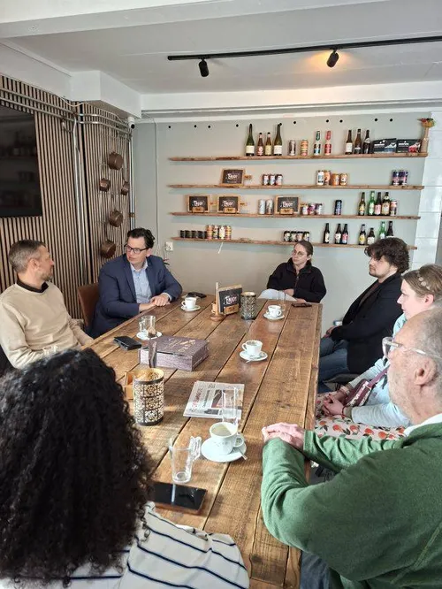 ChristenUnie.gesprek bij Geitenkamp