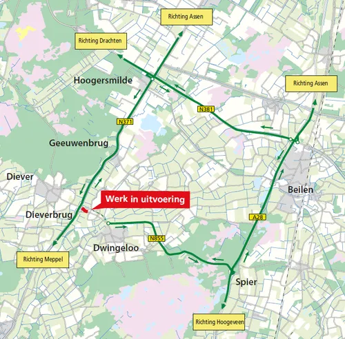 omleiding dieverbrug