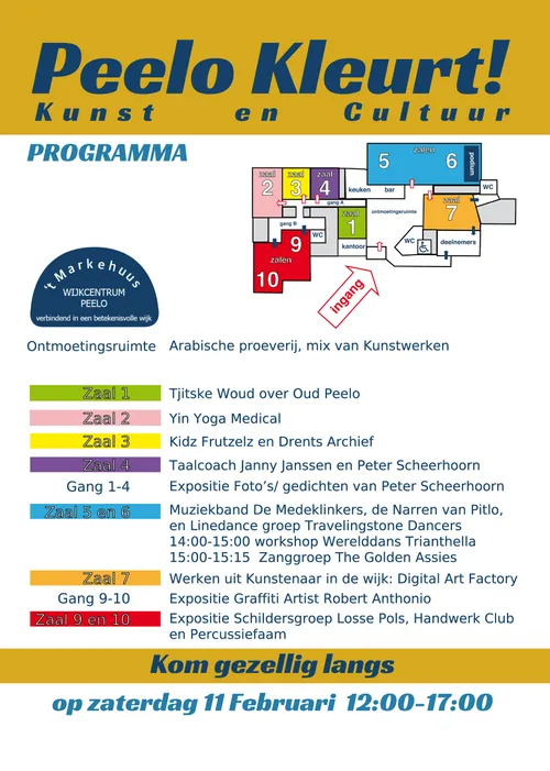 aangepaste a5 social achter flyer peelo kleurt