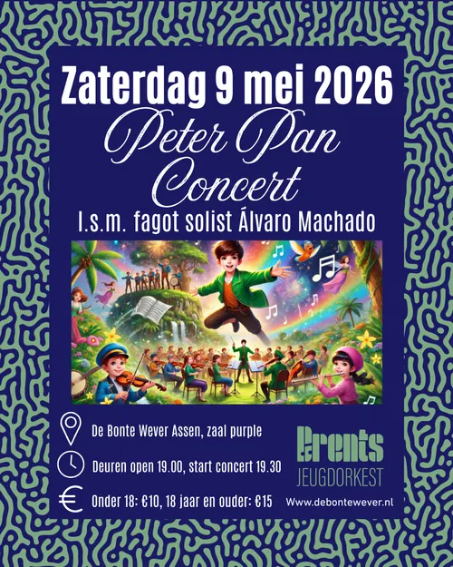 Zaterdag 9 mei 2026 Peter Pan Concert