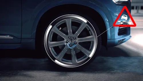 159542 Slippery Road Alert technology by Volvo Cars