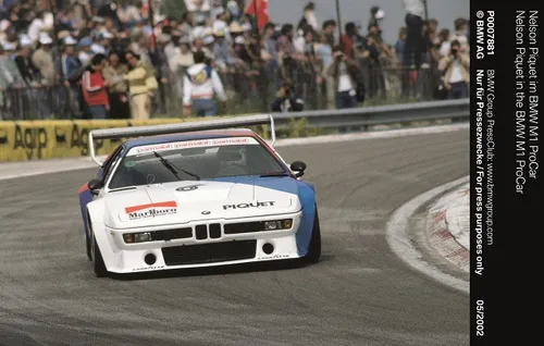Nelson Piquet in the BMW M1 ProCar
