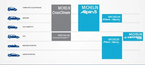 Gamma Michelin invernale