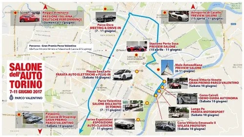 02 Salone Auto Torino Parco Valentino 2017 Eventi mappa