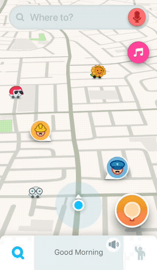 Waze Audio Player