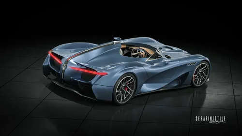 Maserati Millemiglia render vista posteriore