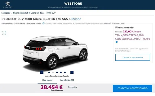 Peugeot Webstore