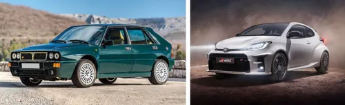lancia delta integrale evo vs toyota gr yaris 4