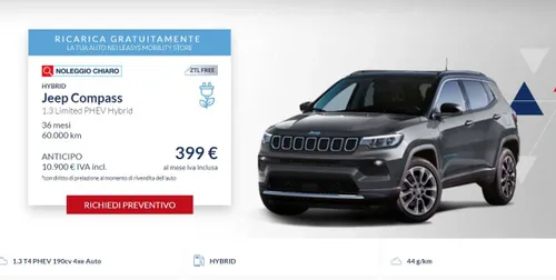 noleggio chiaro jeep 