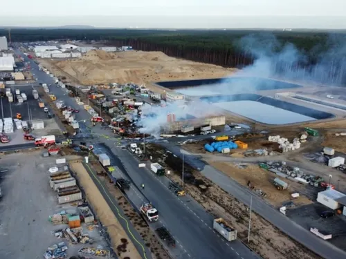 incendio gigafactory berlin