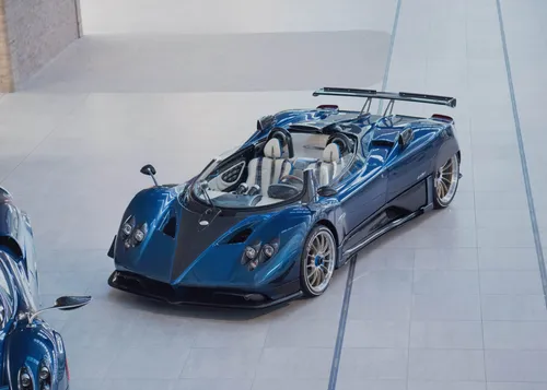 pagani zonda hp barchetta blu