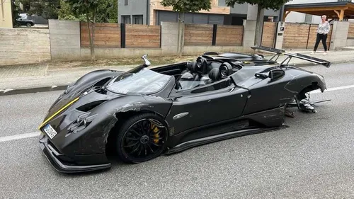 pagani zonda hp barchetta incidente laterale