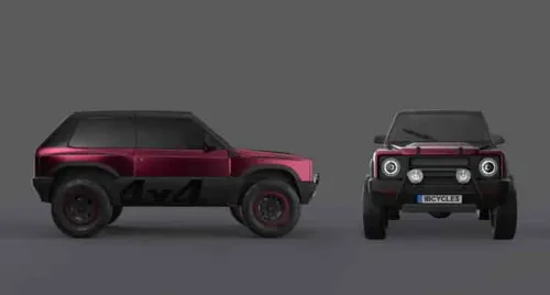 panda 4x4 restomod bordeaux