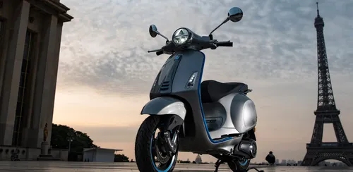 parigi moto scooter vespa