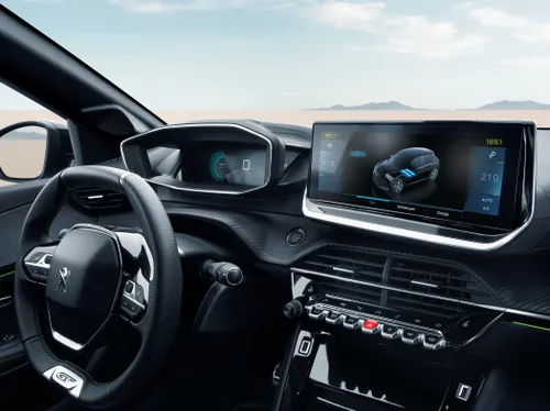 peugeot e 208 2023 interni