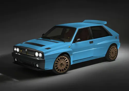 Delta futurista azzurra