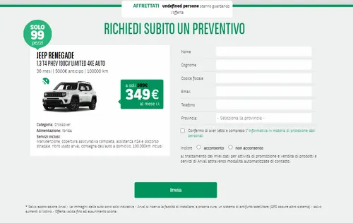 black friday week arval noleggio a lungo termine