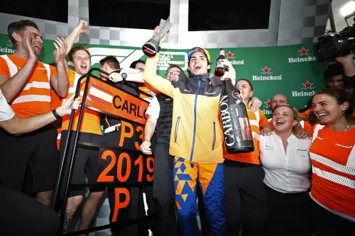 carlos sainz podio brasile 2019