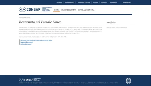 verifica assicurazione auto consap