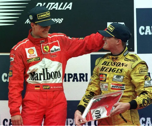 michael schumacher con fratello ralf monza 1998
