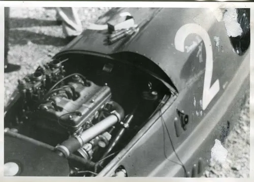 Archivio MAUTO -Particolare del motore Testadoro 750 della Daniela - 1949