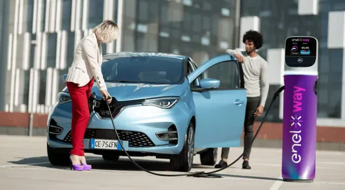 colonnina ricarica enel elettrico