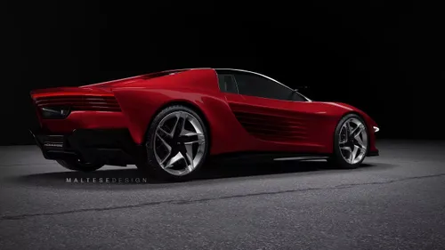 nuova ferrari testarossa retro