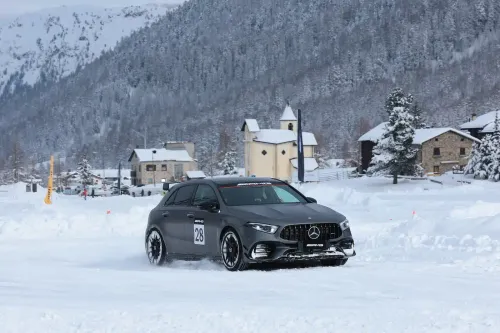 mercedes a 45 s amg ghiacciodromo livigno