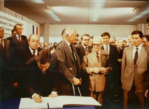 agnelli pertini inaugurazione sevel atessa