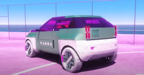 fiat panda 2024 concept car rear