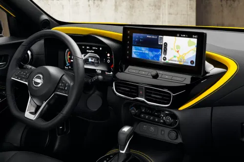 juke mc 2024 interior iconic yellow body color n sport dashboard detail