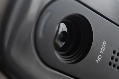 dettaglio obiettivo retrocamera auto