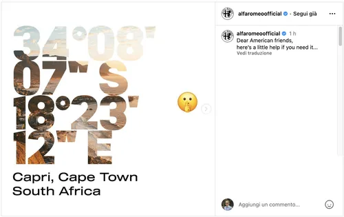 alfa romeo capri instagram